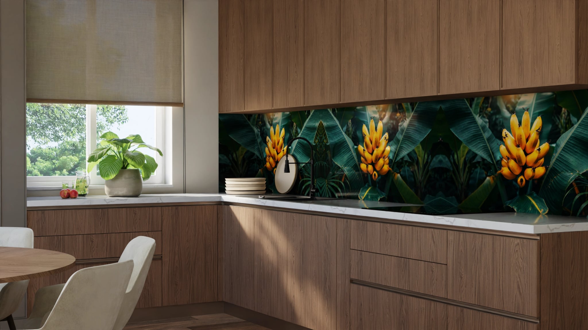 Küchenrückwand - Banane Tropisch Goldgelb – Bild 8