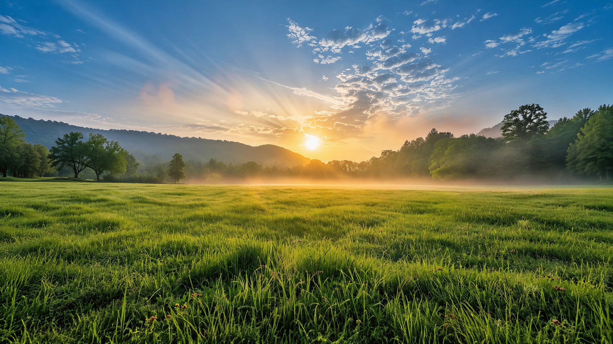 Küchenrückwand - Wiesenlandschaft Morgennebel – Bild 11