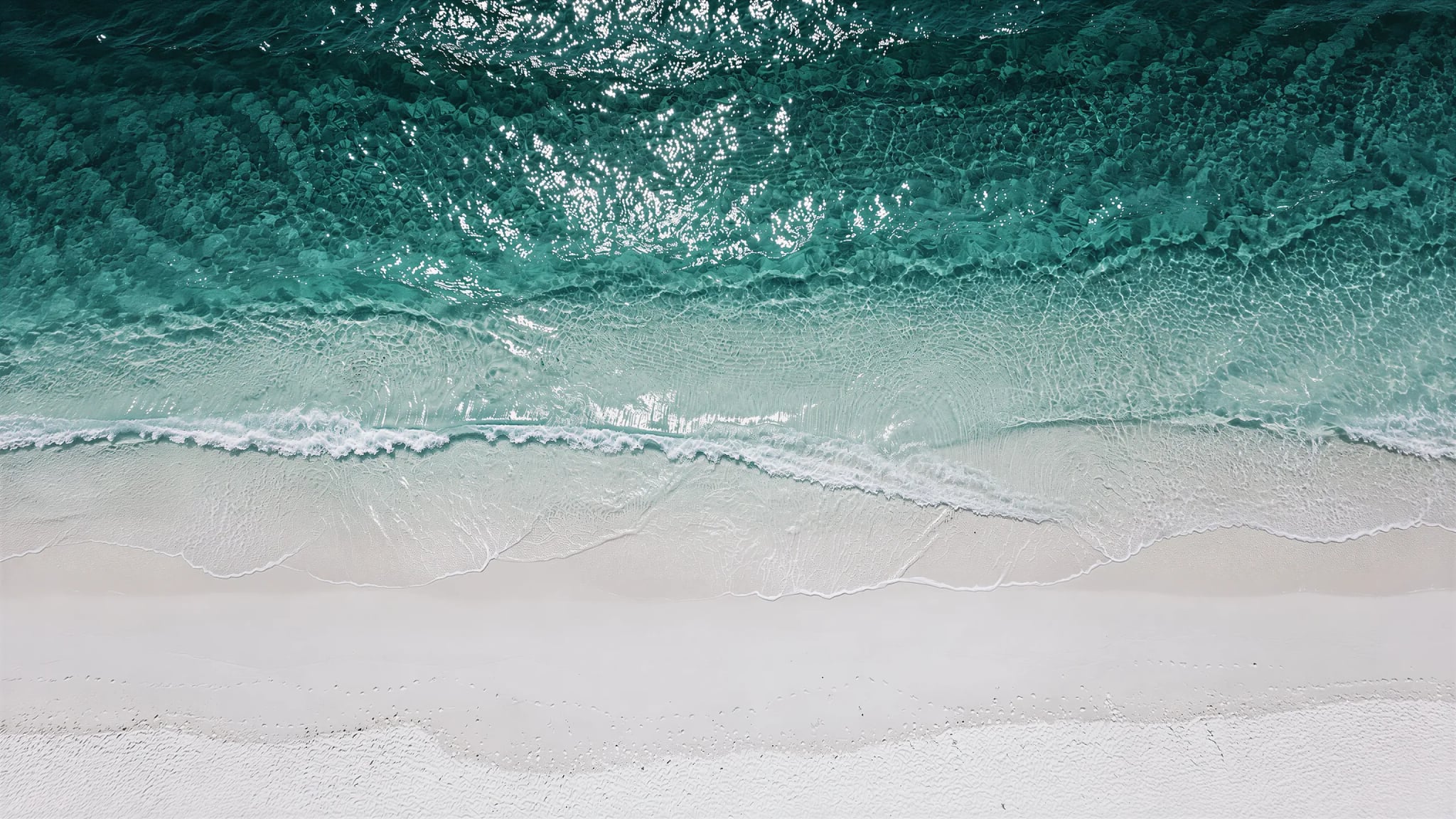 Küchenrückwand - Strand Meer Draufsicht Minimal – Bild 11