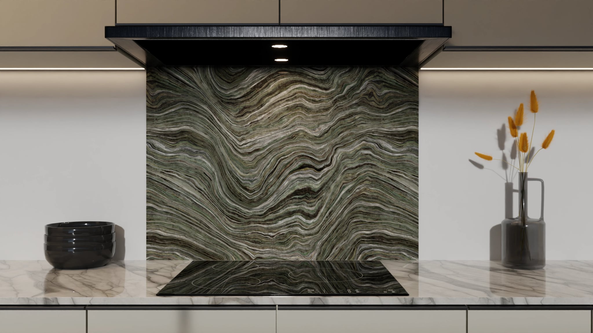 Spritzschutz - Onyx Grau-Olivgrün – Bild 5