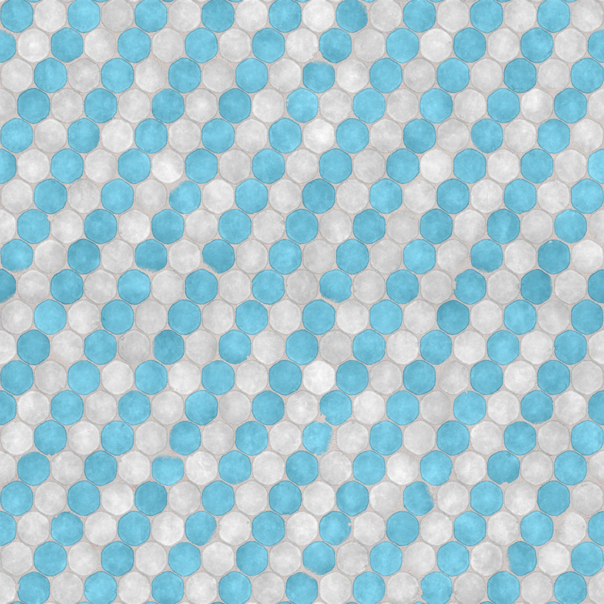 Spritzschutz - Penny-Mosaik Türkis-Hell – Bild 6