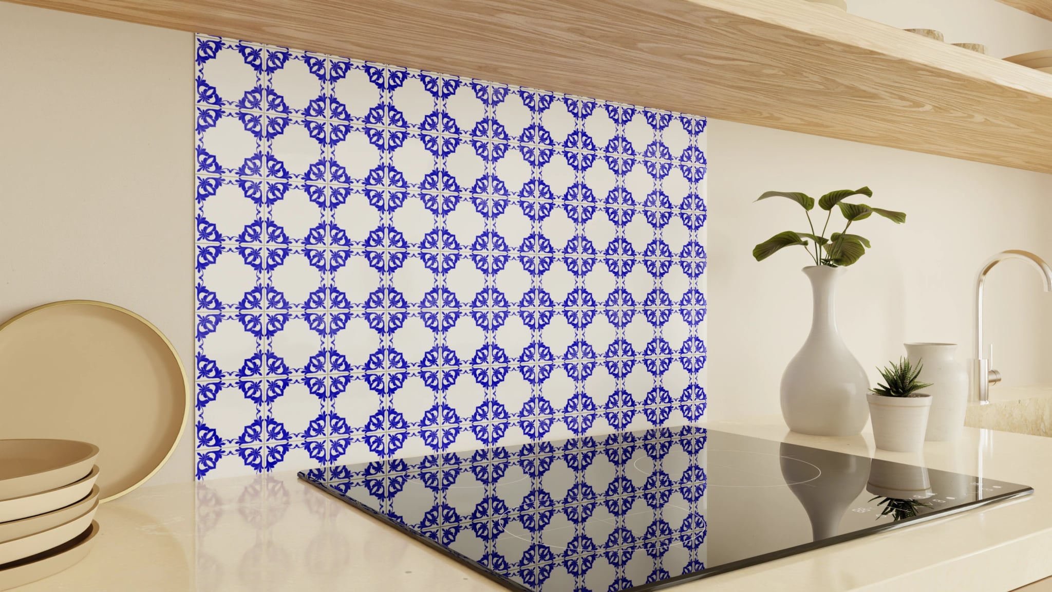 Spritzschutz - Azulejo Sternornament Klein – Bild 2