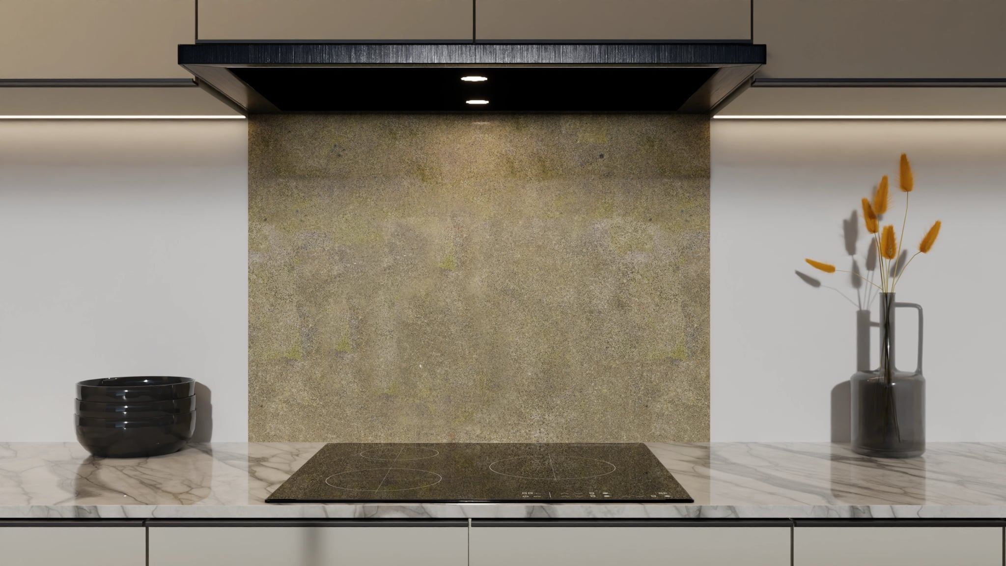 Spritzschutz - Beton Sandgrau – Bild 5