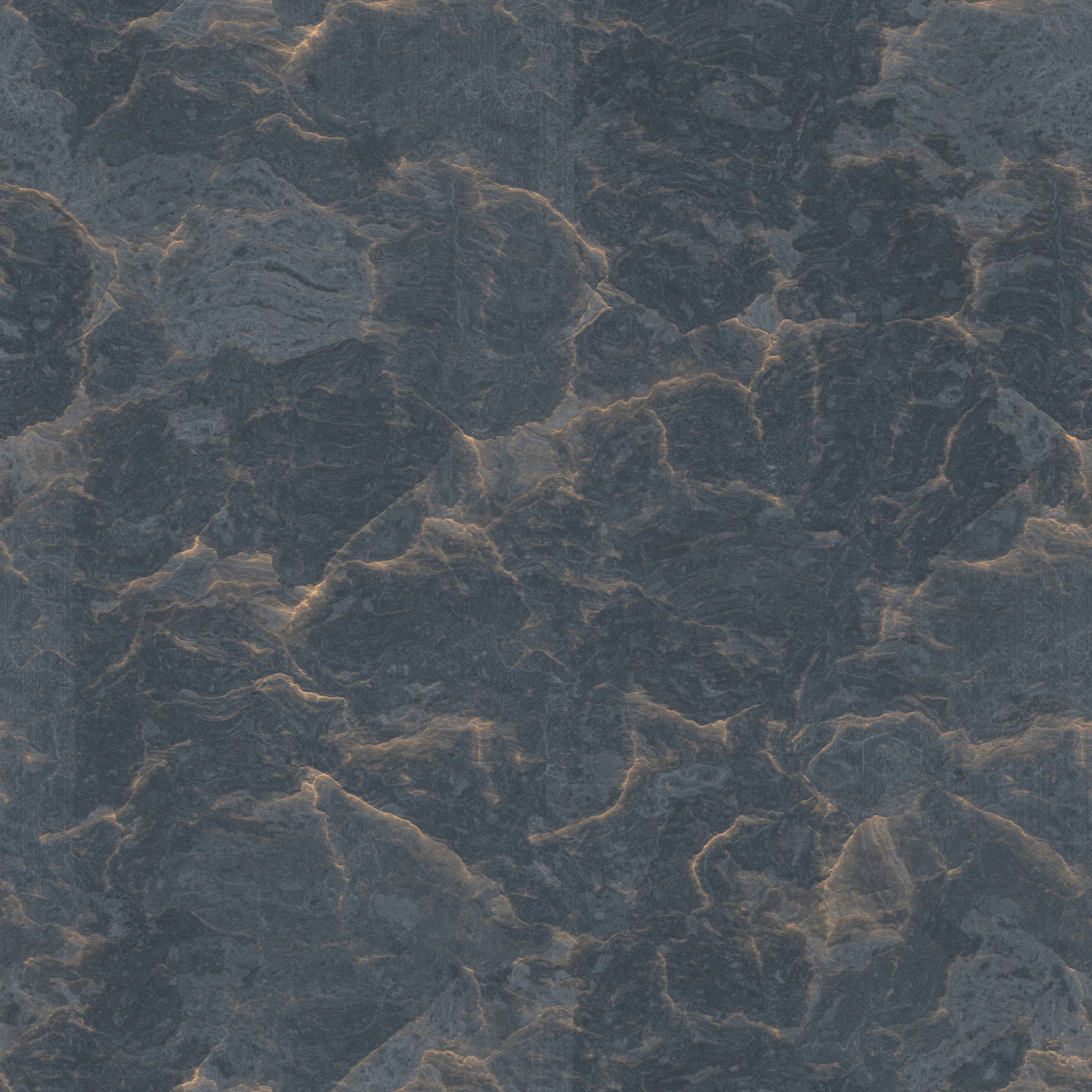 Spritzschutz - Felsschichten Blau-Gold – Bild 6