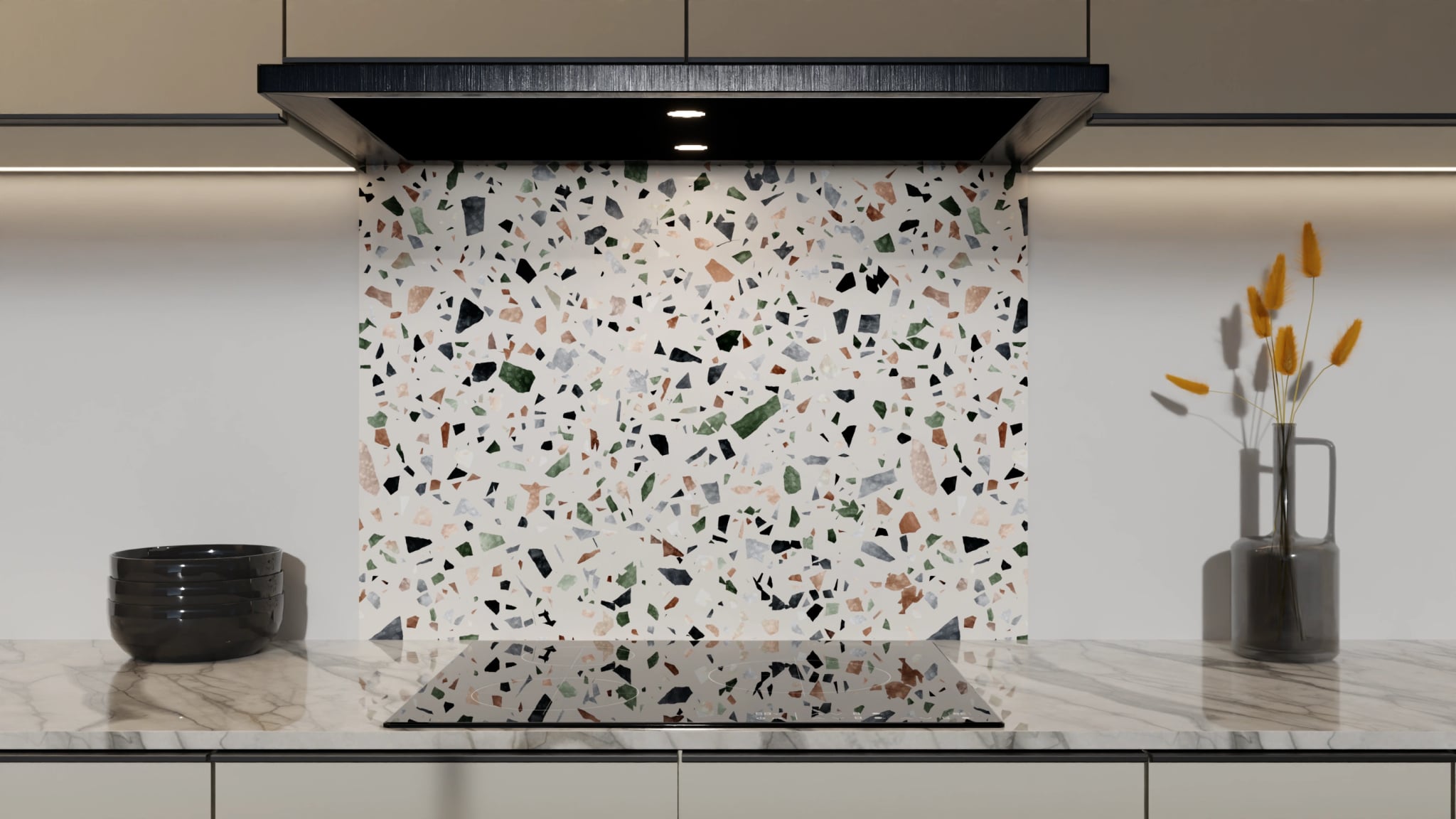 Spritzschutz - Terrazzo Waldgrün – Bild 5