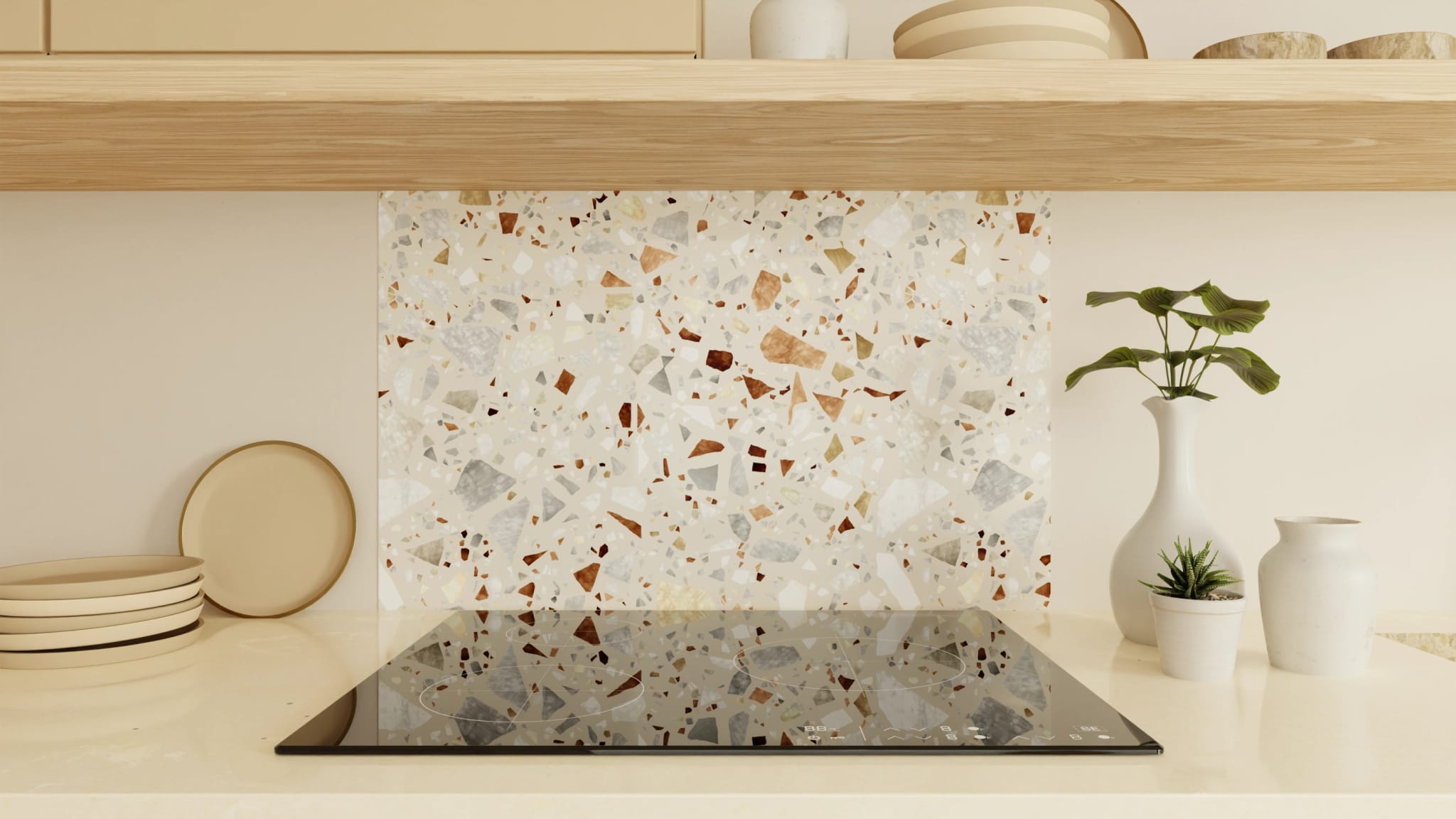 Spritzschutz - Terrazzo Naturstein