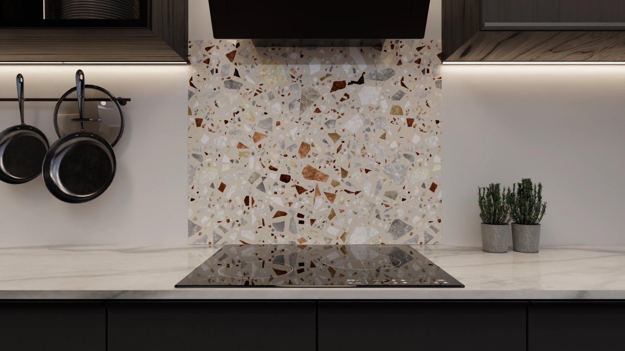 Spritzschutz - Terrazzo Naturstein – Bild 3