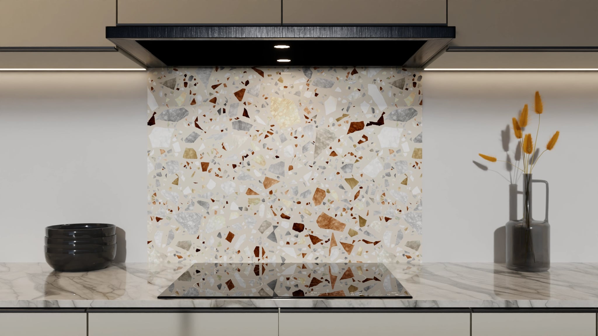 Spritzschutz - Terrazzo Naturstein – Bild 5