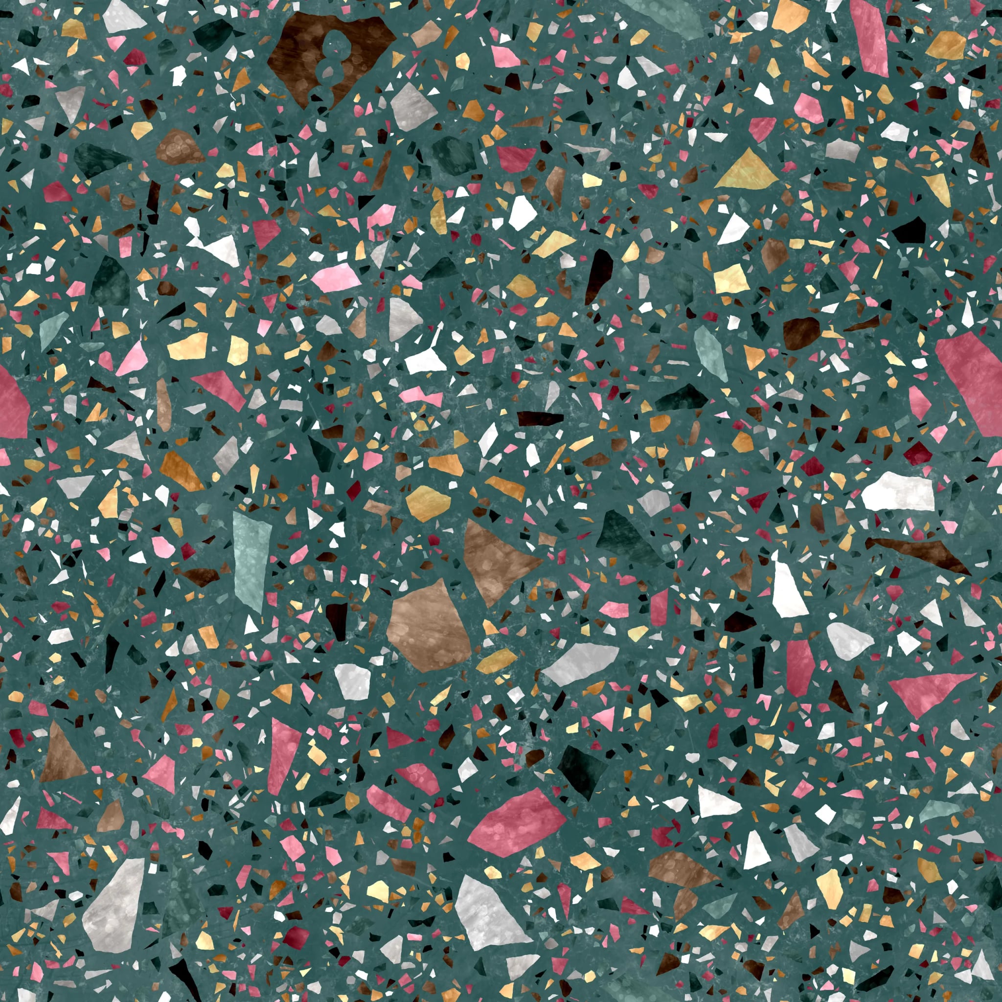 Spritzschutz - Terrazzo Petrol Bunt – Bild 6
