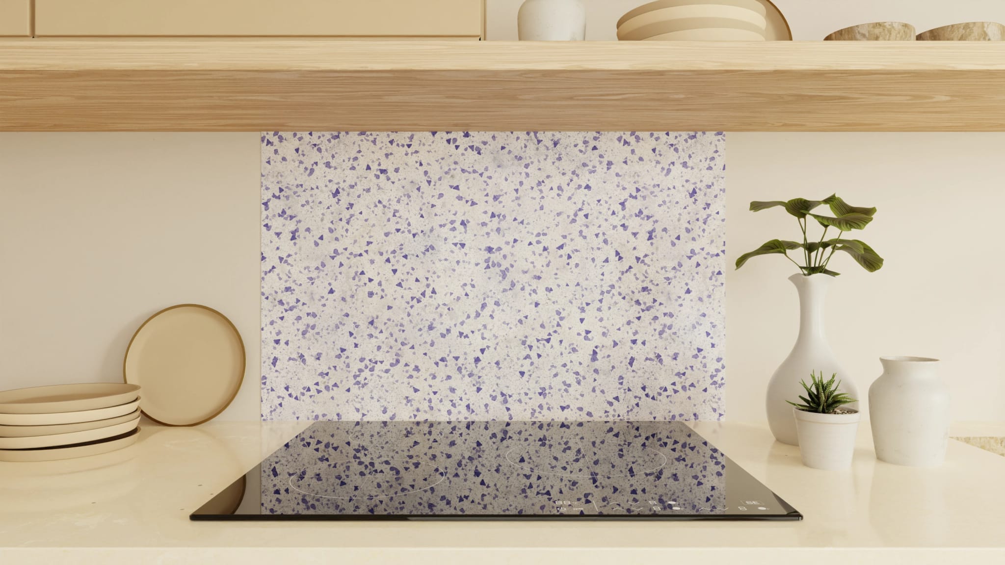 Spritzschutz - Terrazzo Lavendel