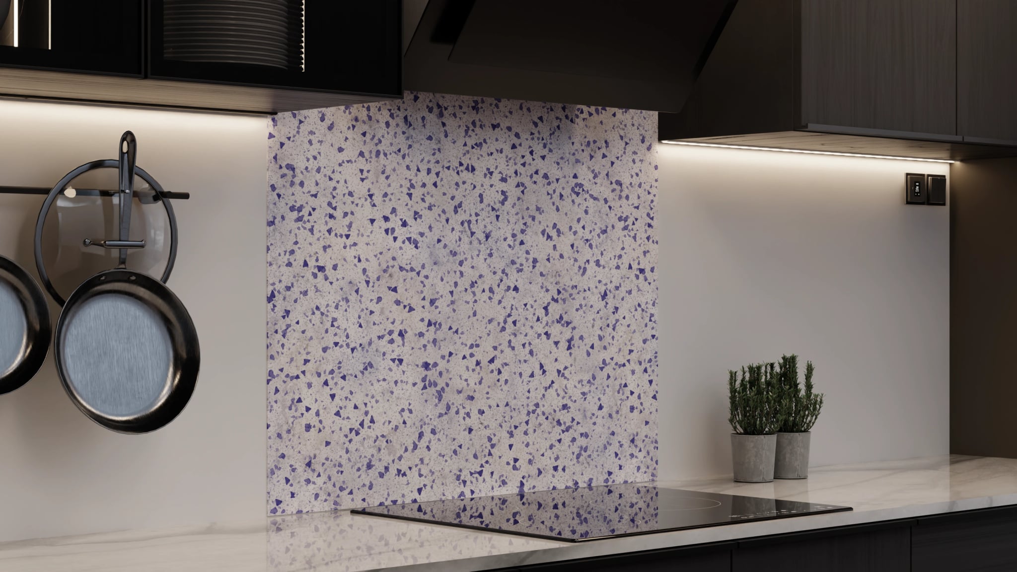 Spritzschutz - Terrazzo Lavendel – Bild 4