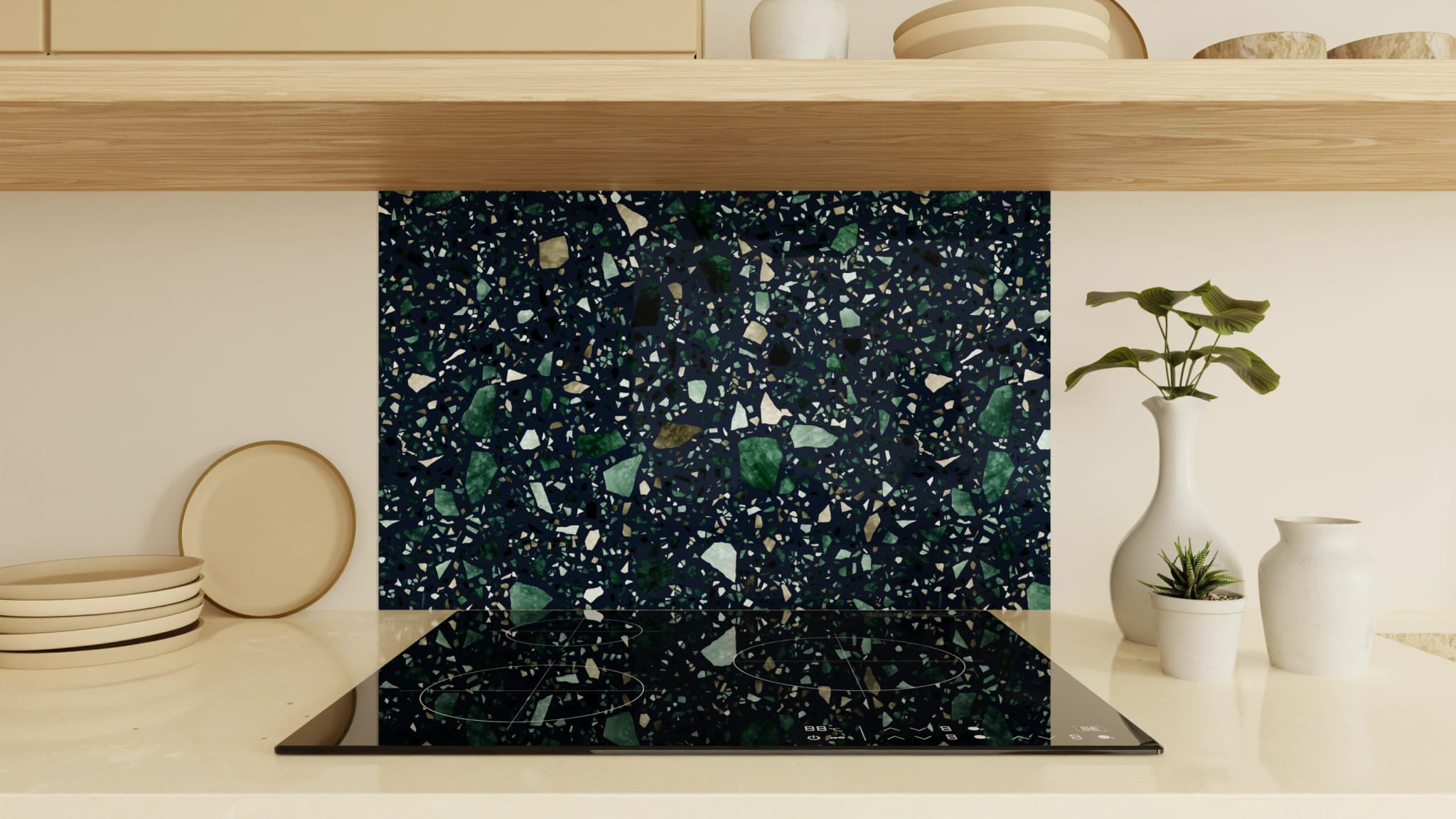 Spritzschutz - Terrazzo Nachtblau