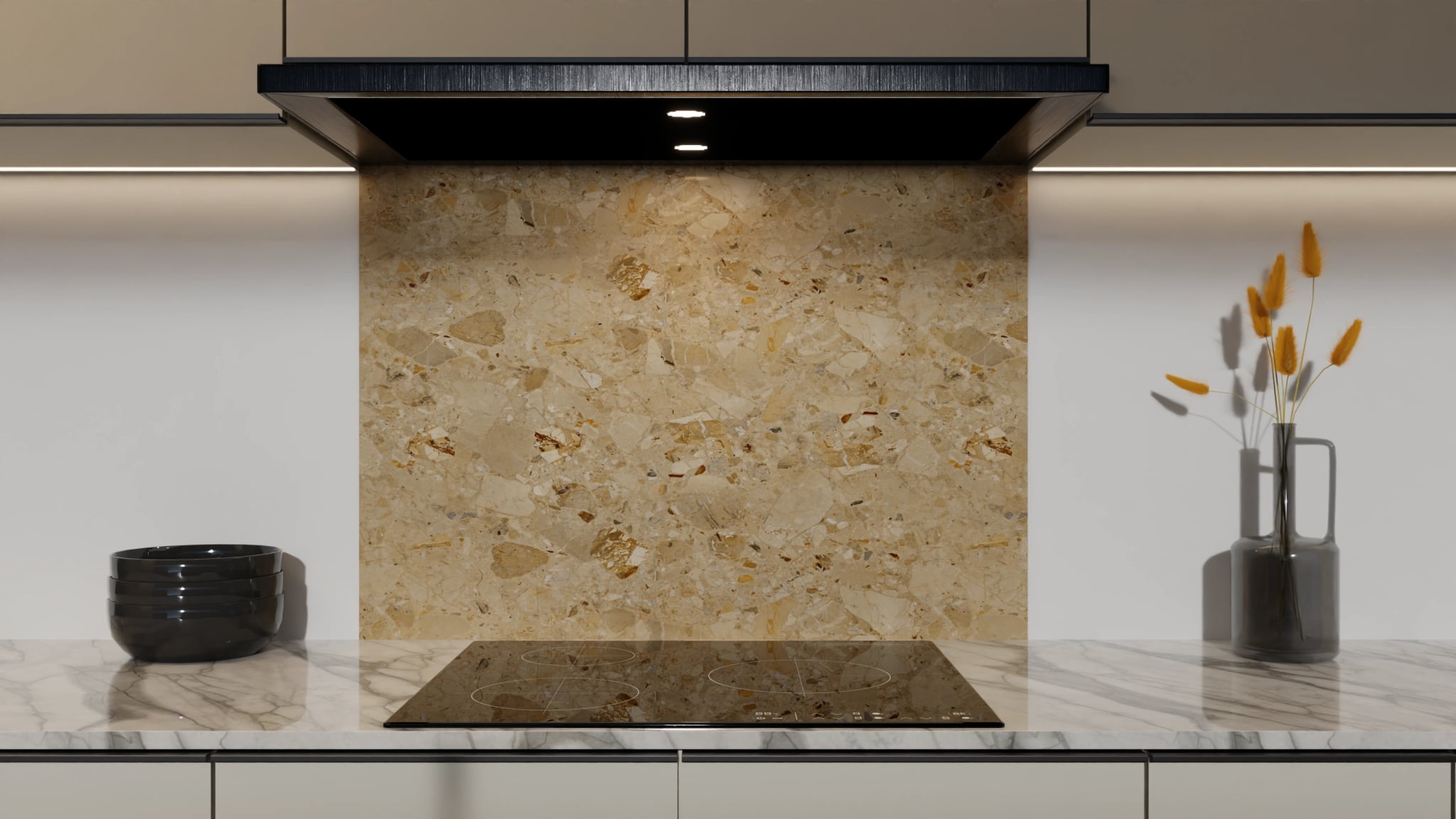 Spritzschutz - Terrazzo Sandstein – Bild 5