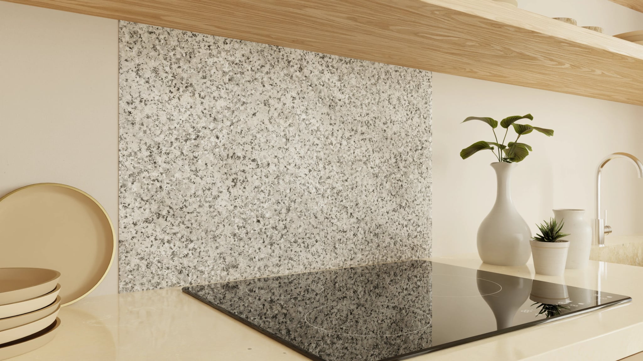 Spritzschutz - Granit Silbergrau – Bild 2