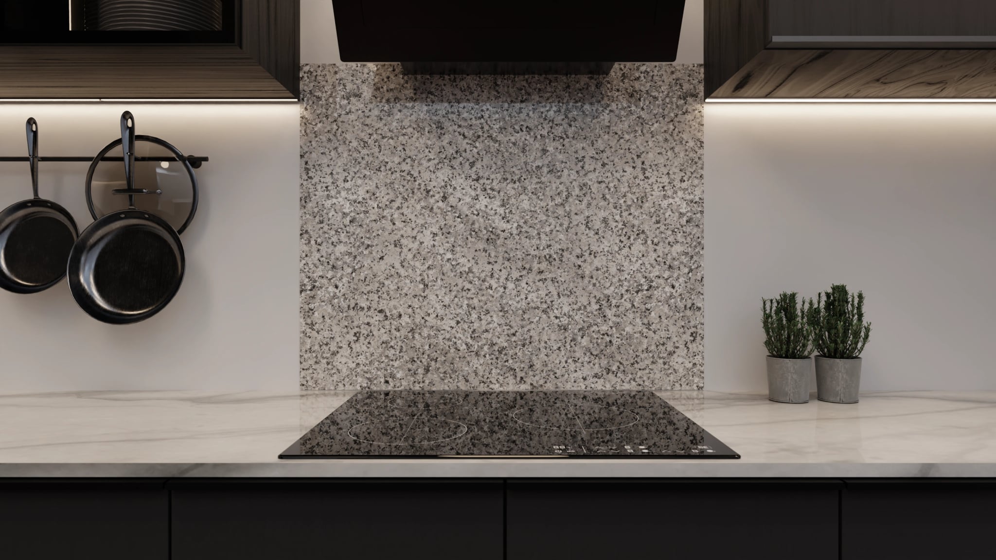 Spritzschutz - Granit Silbergrau – Bild 3