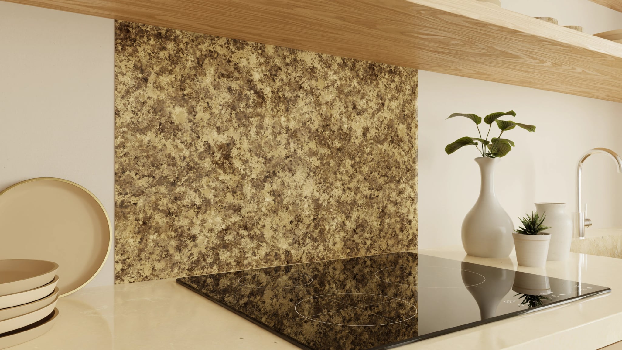 Spritzschutz - Granit Sandbraun – Bild 2