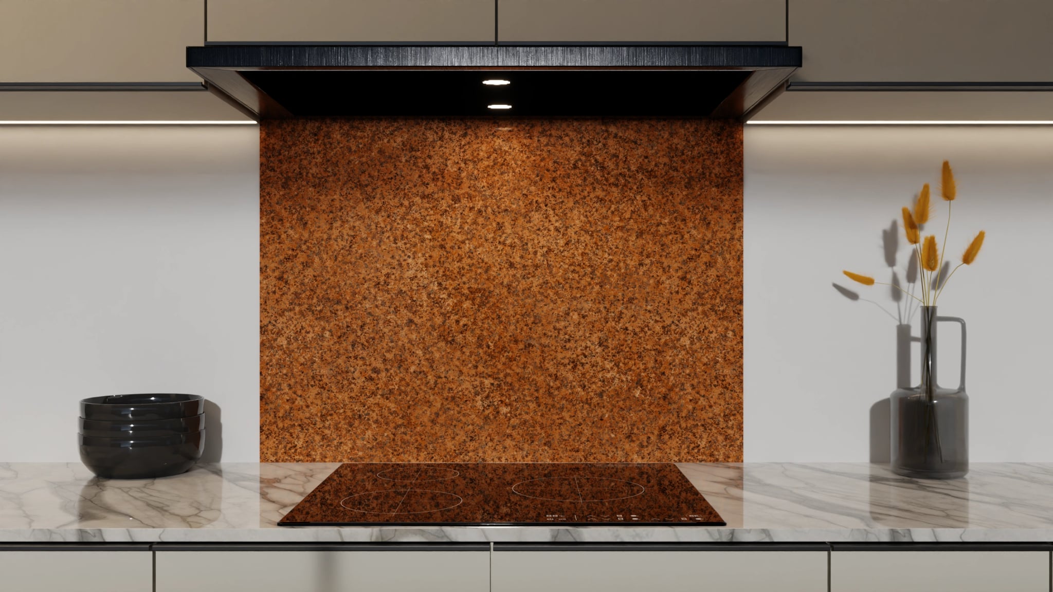 Spritzschutz - Granit Kupferrot – Bild 5
