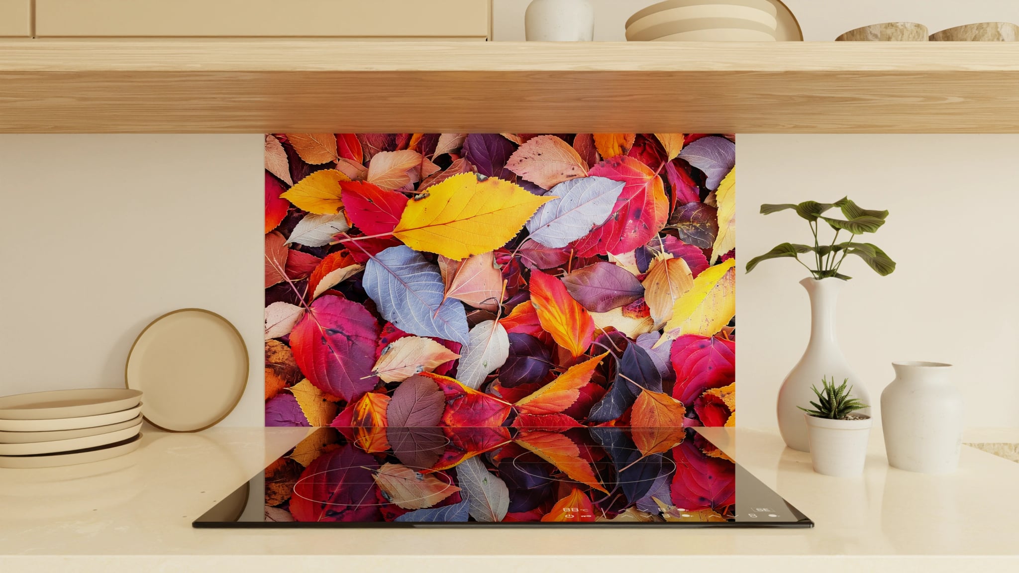 Spritzschutz - Herbstlaub Bunt – Bild 1