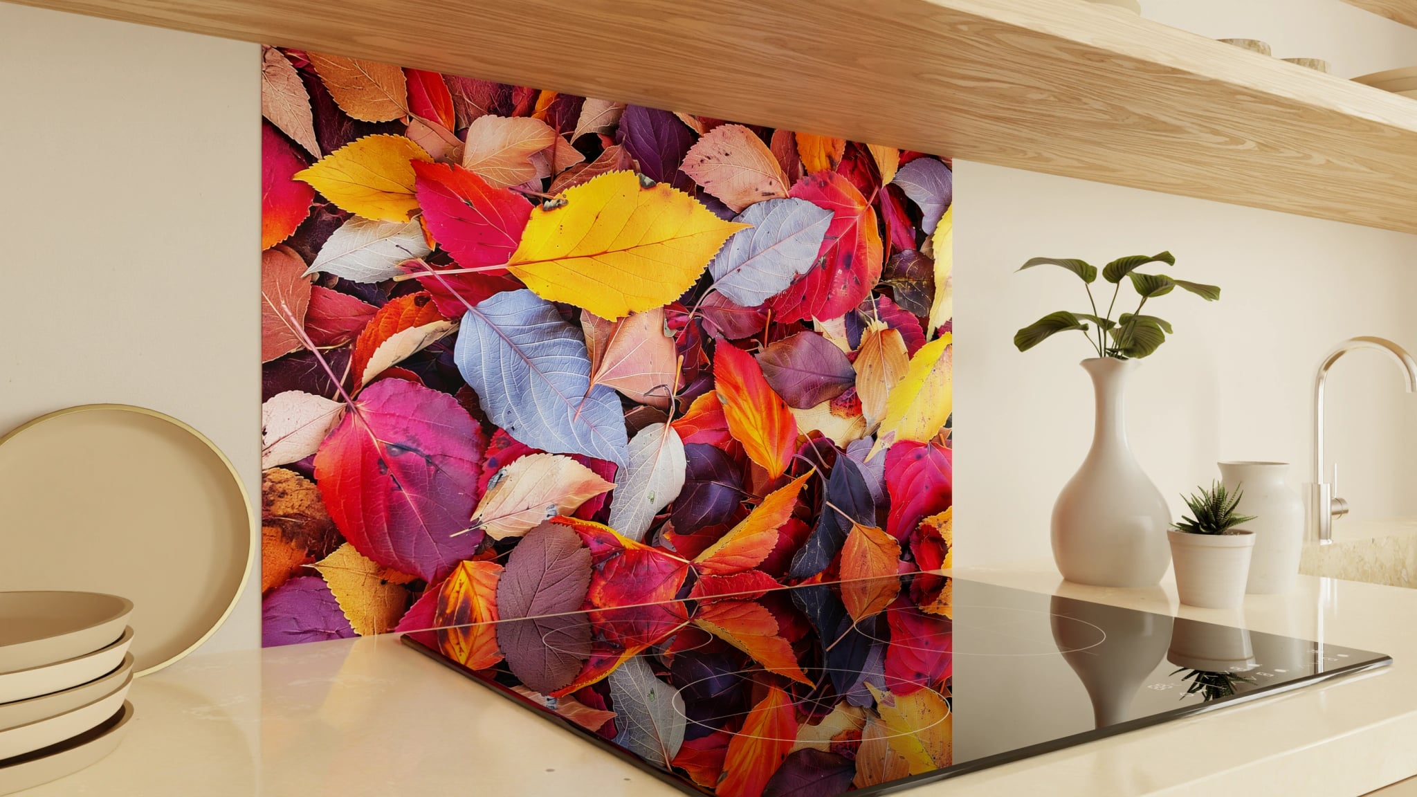 Spritzschutz - Herbstlaub Bunt – Bild 2