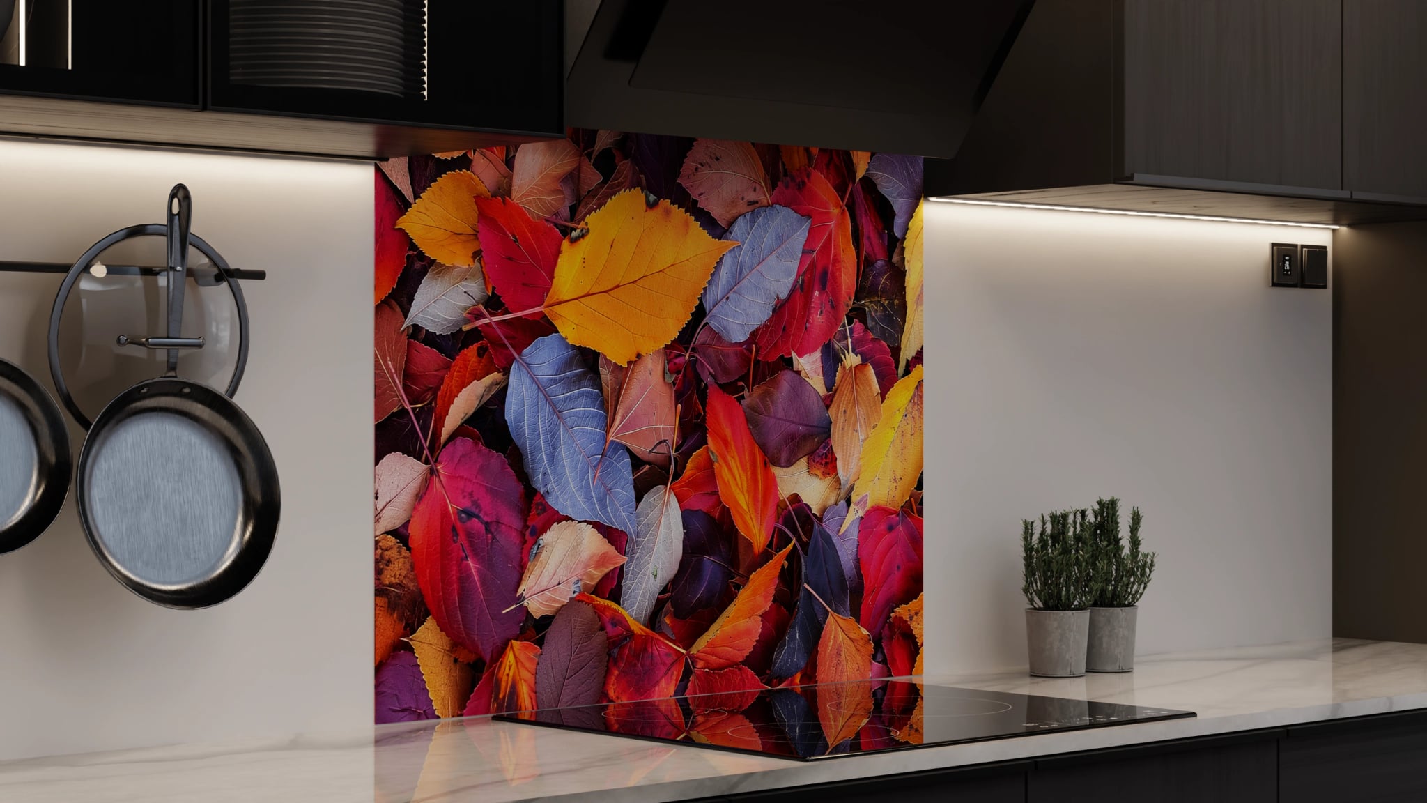 Spritzschutz - Herbstlaub Bunt – Bild 4