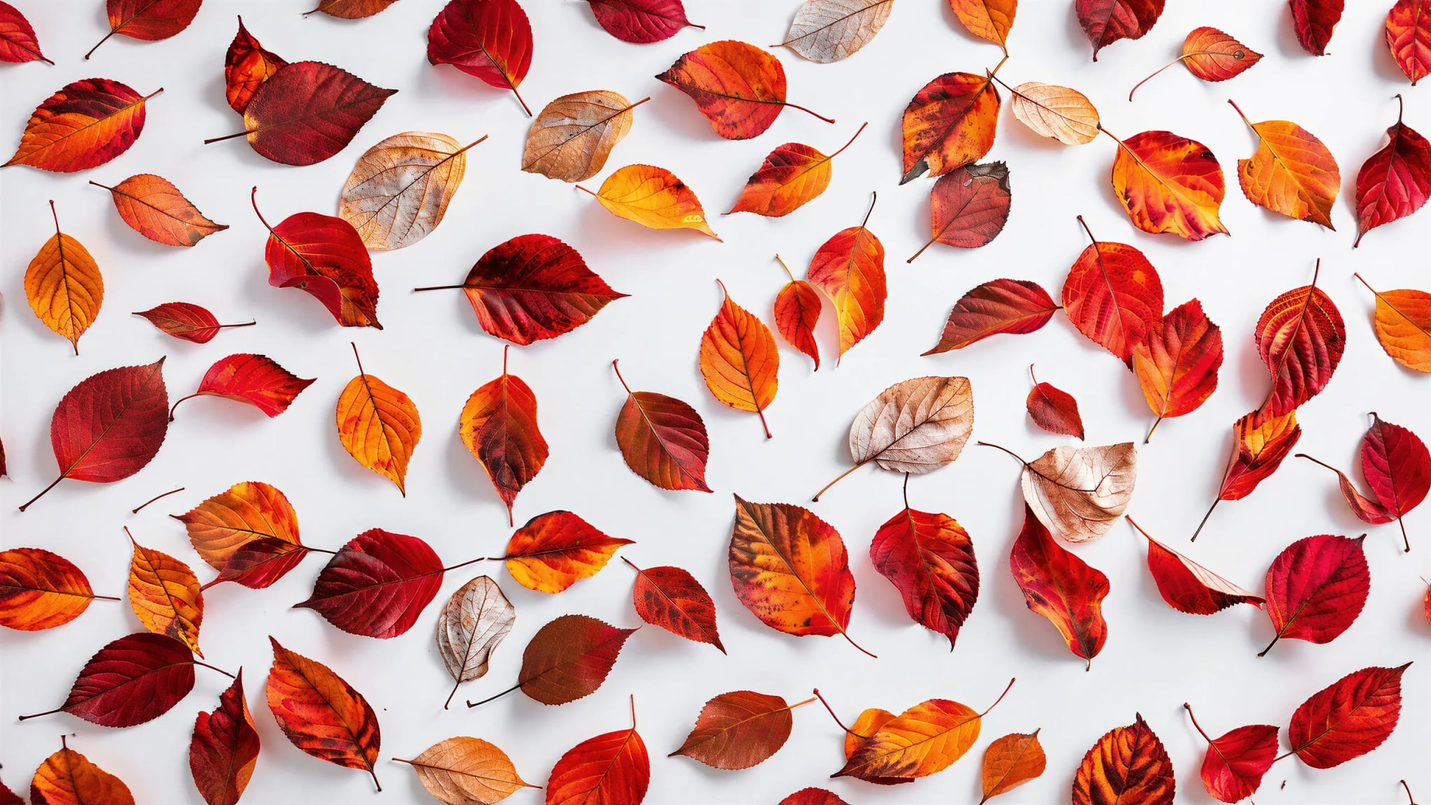 Spritzschutz - Herbstblätter Rot auf Weiß – Bild 6