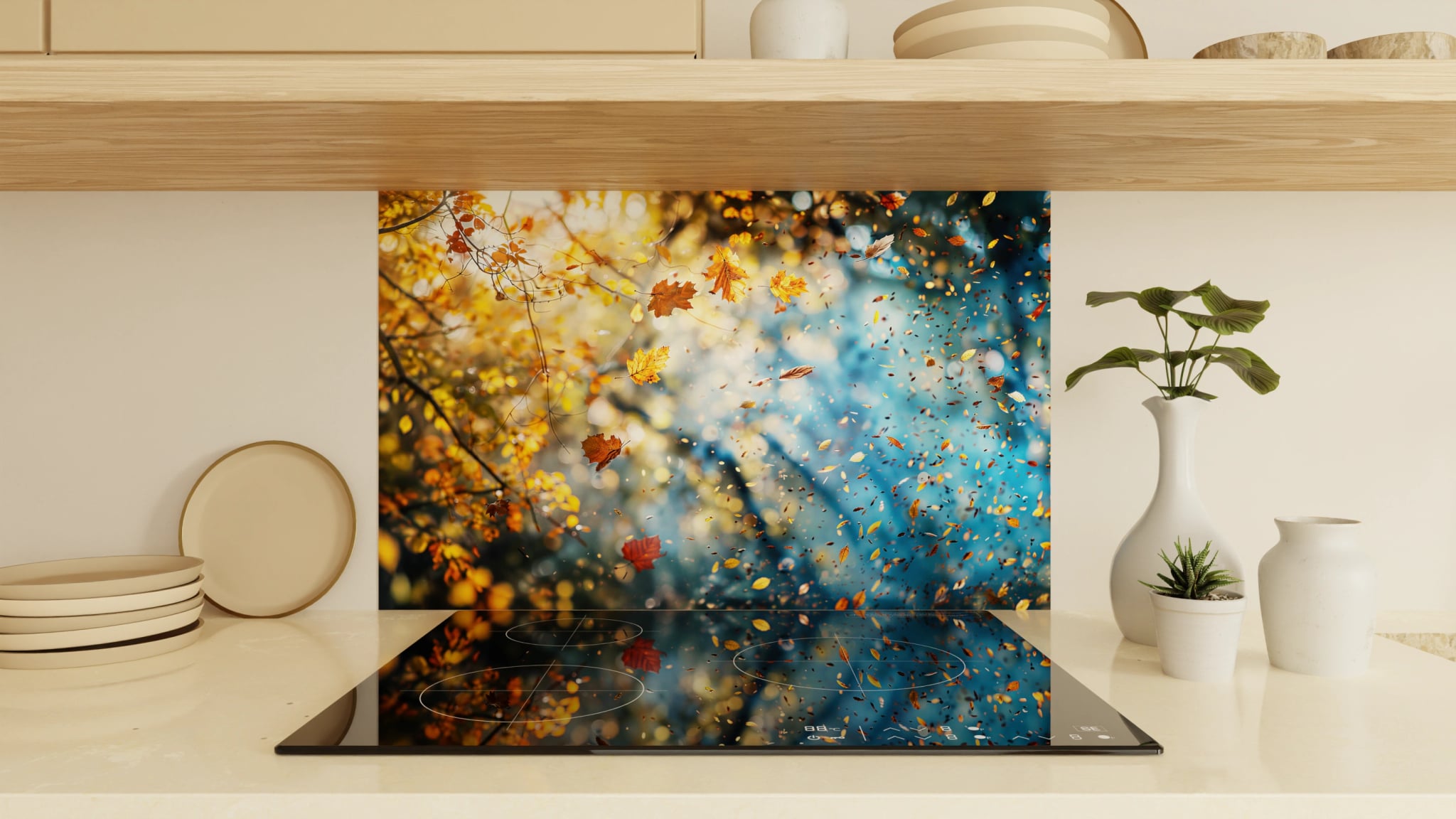 Spritzschutz - Herbstlaub Lichtspiel – Bild 1
