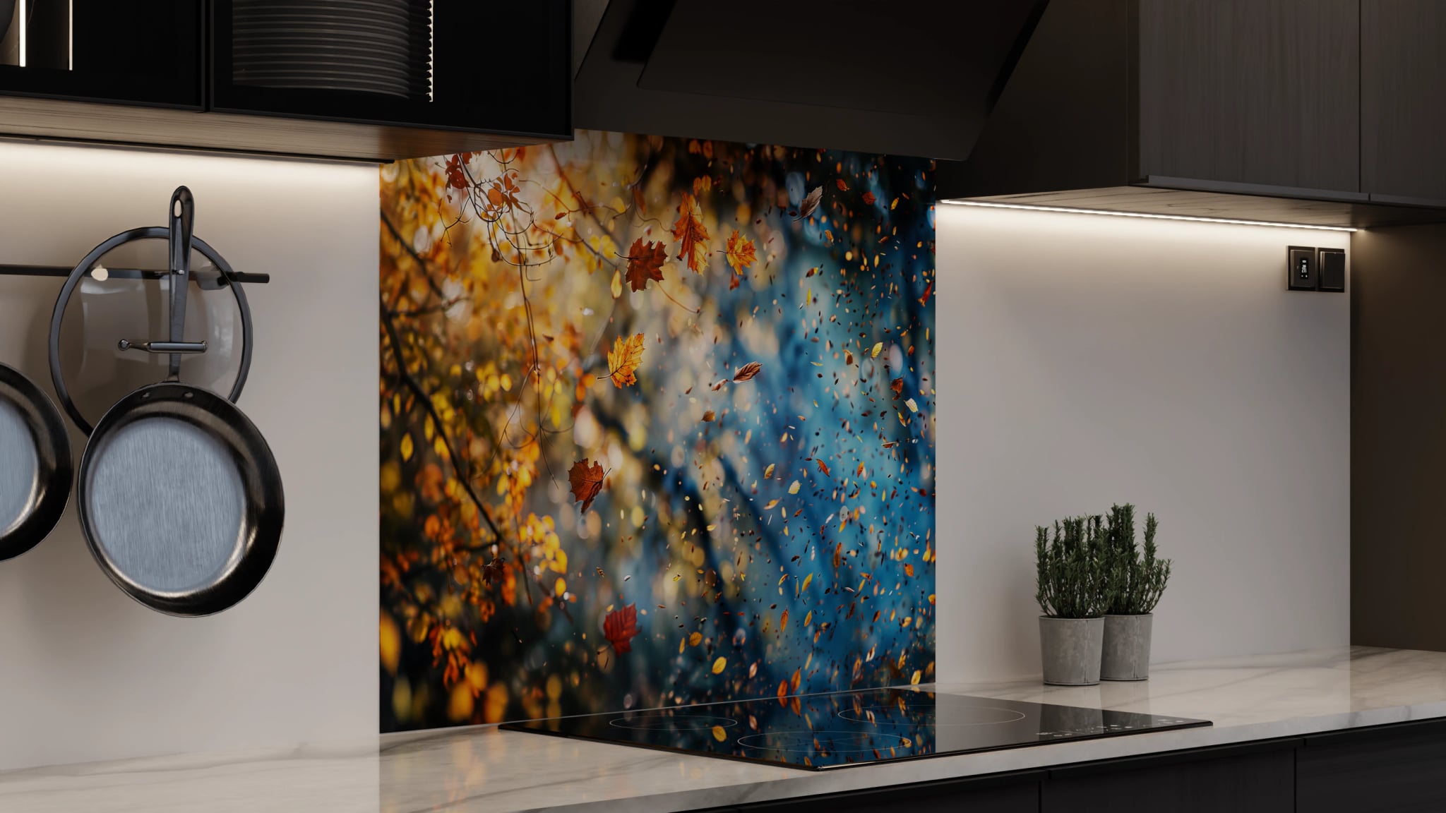 Spritzschutz - Herbstlaub Lichtspiel – Bild 4