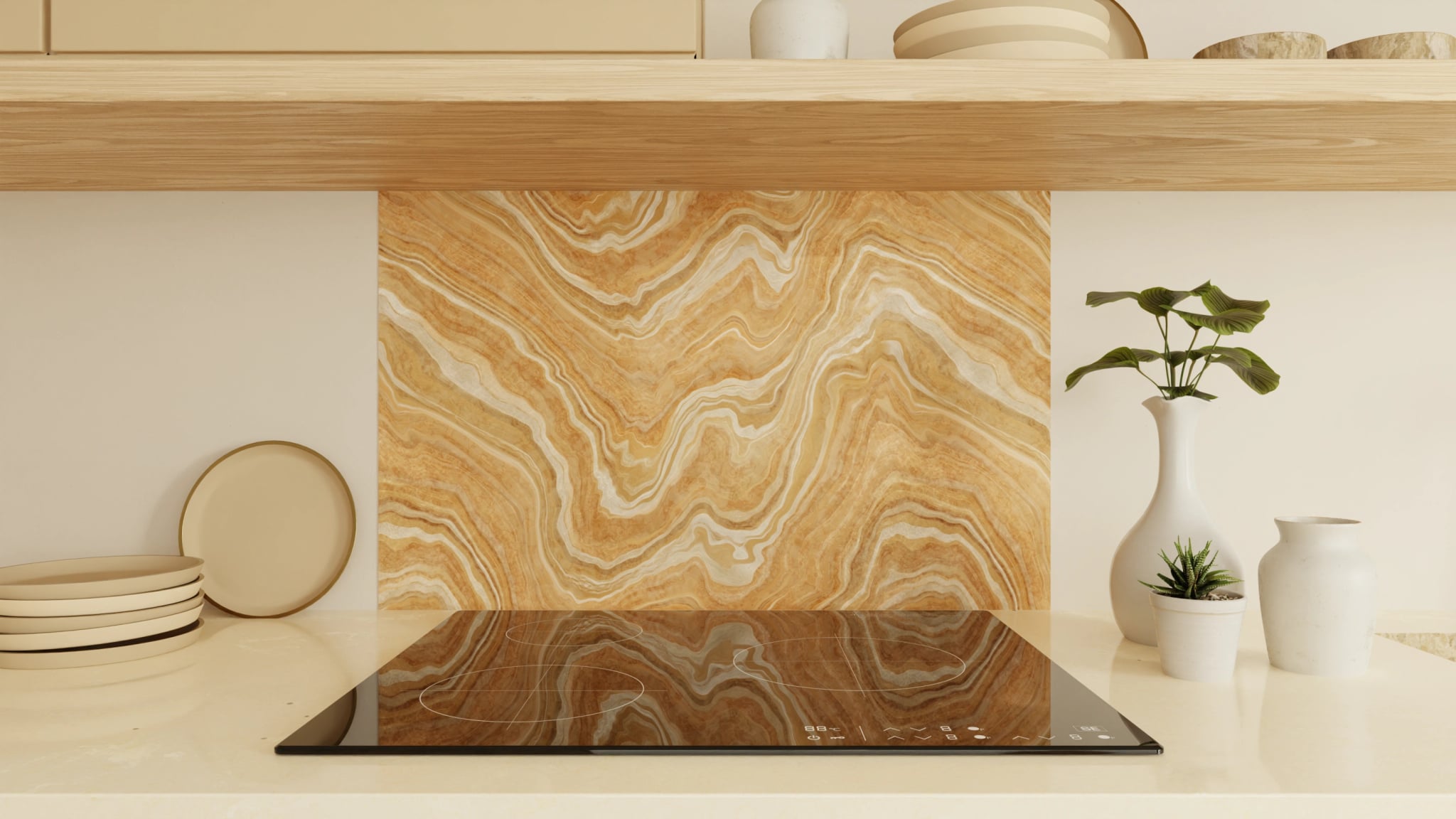 Spritzschutz - Onyx Honig-Gold – Bild 1