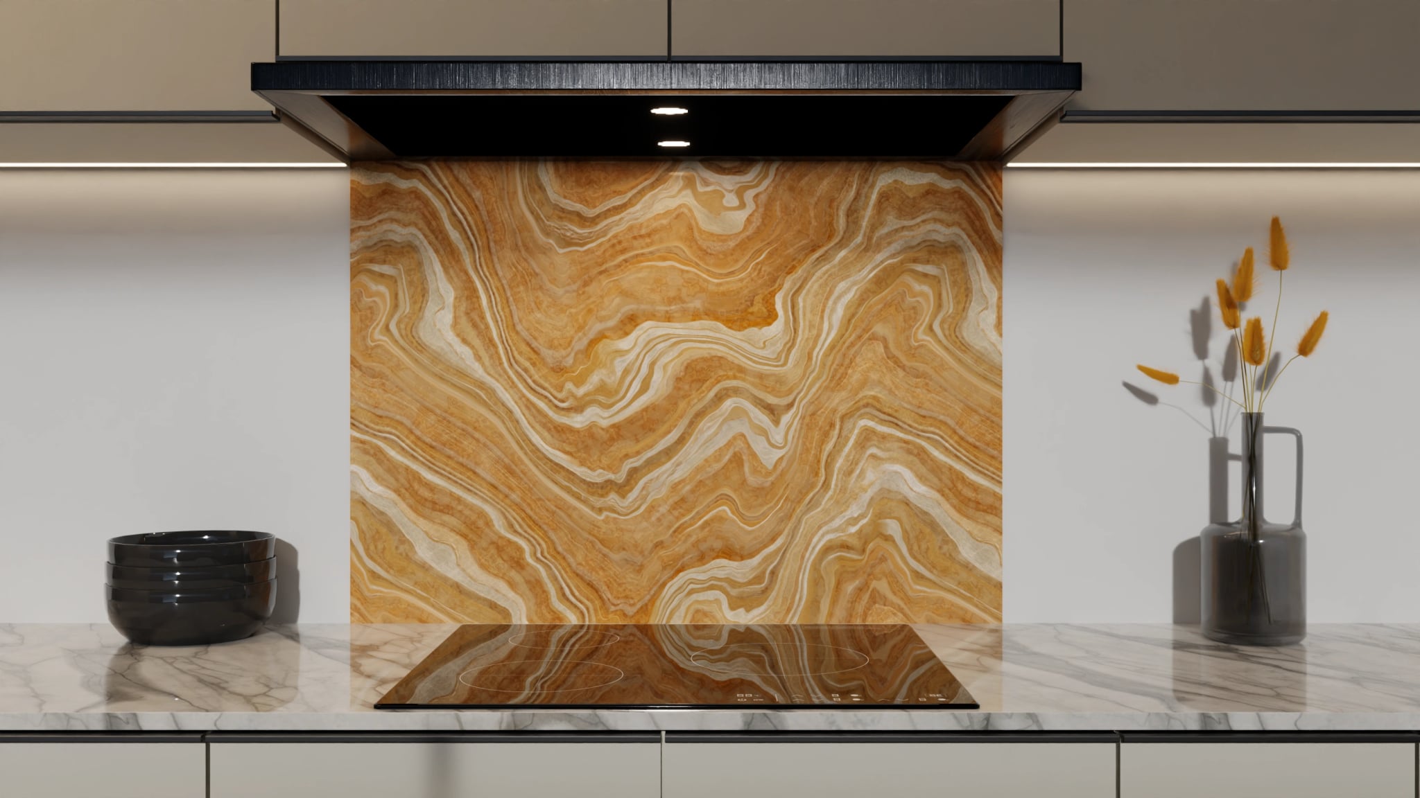 Spritzschutz - Onyx Honig-Gold – Bild 5