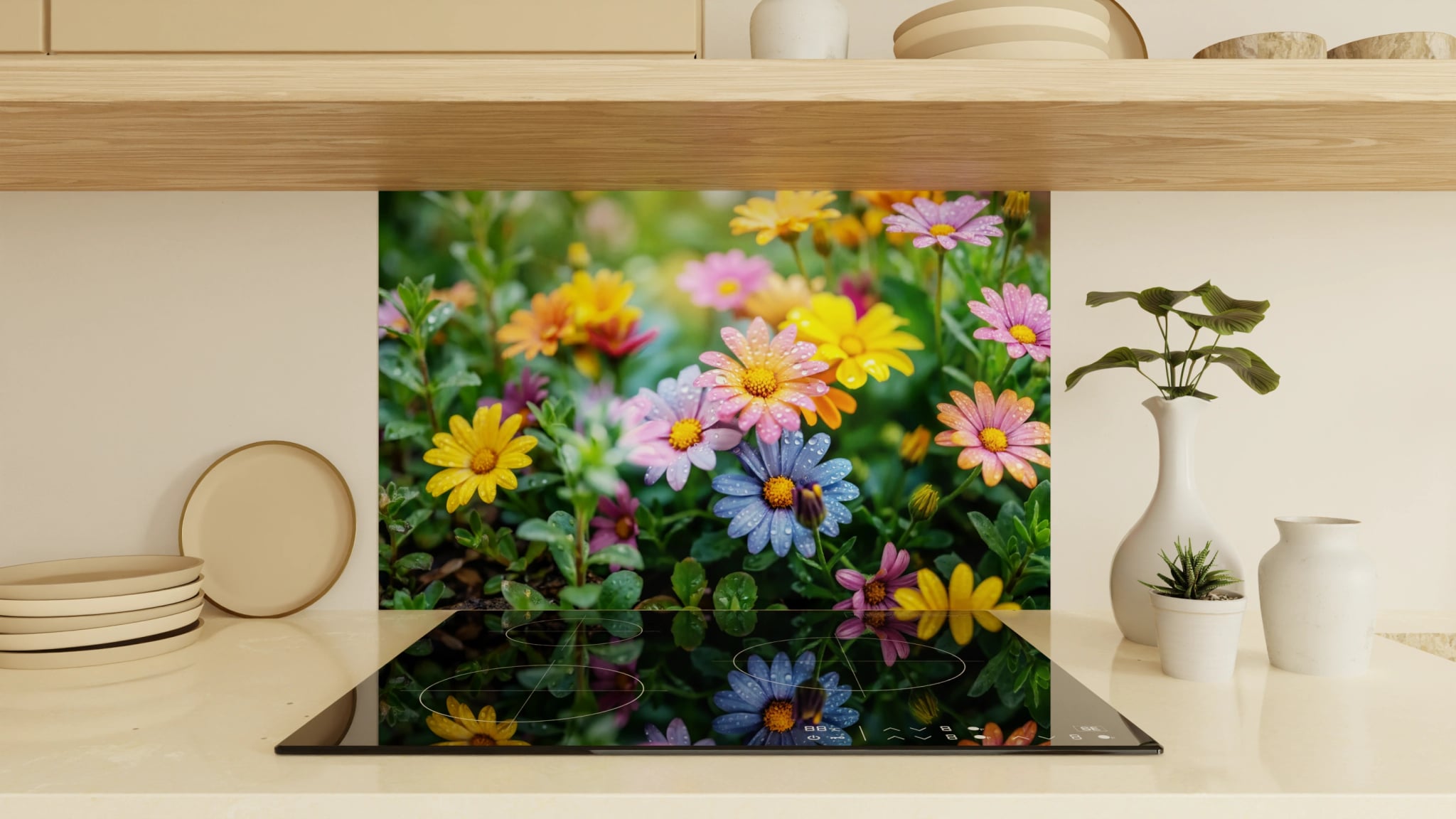 Spritzschutz - Margeriten Bunter Mix – Bild 1