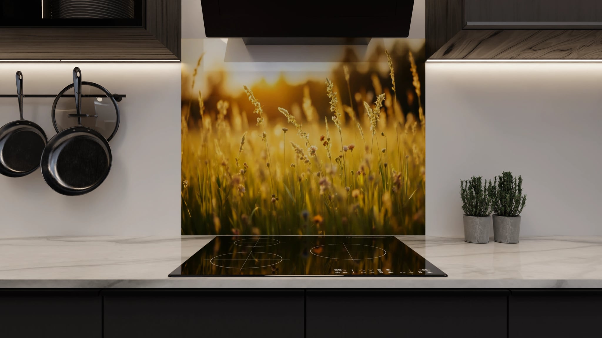 Spritzschutz - Wiesengras Goldstunde – Bild 3