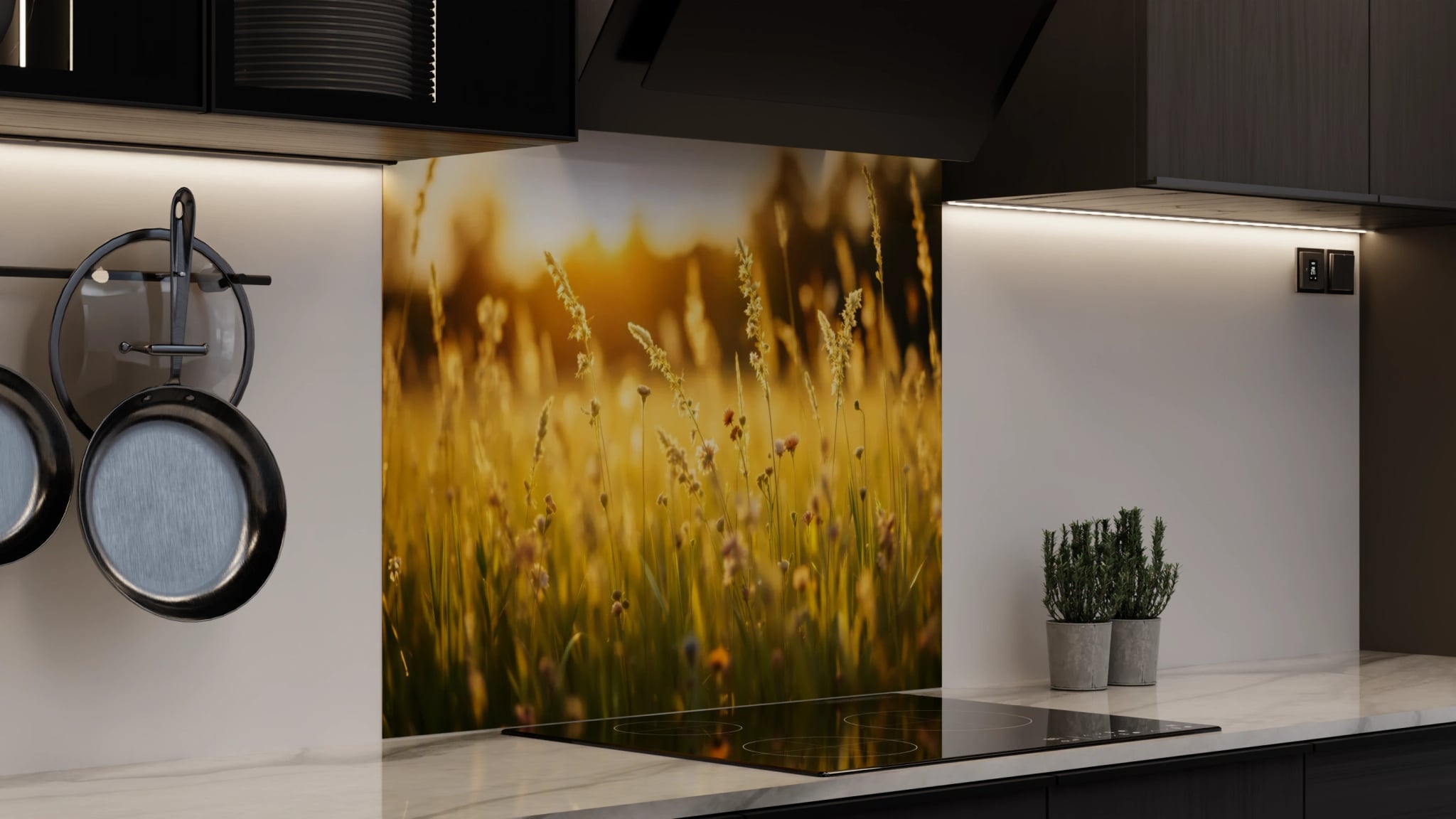 Spritzschutz - Wiesengras Goldstunde – Bild 4