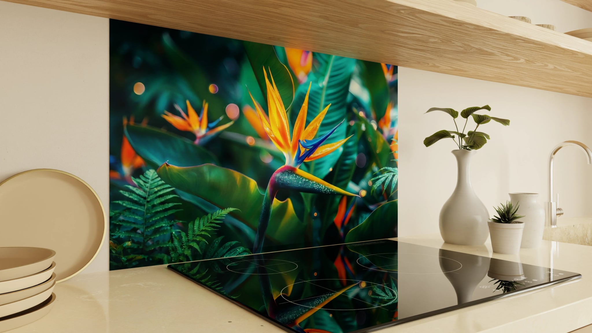 Spritzschutz - Strelitzie Paradiesvogel – Bild 2
