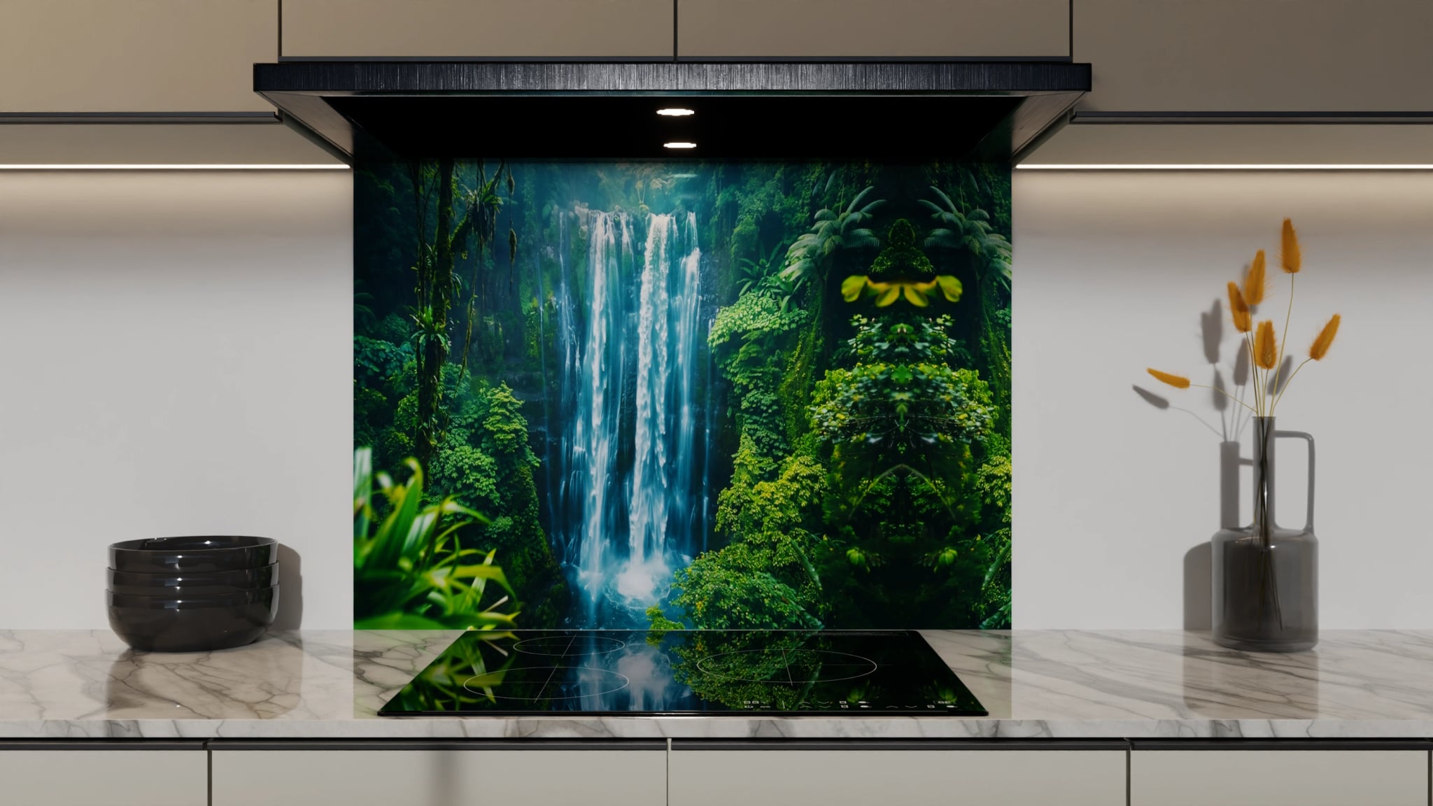 Spritzschutz - Wasserfall Tropisch Dschungel – Bild 5