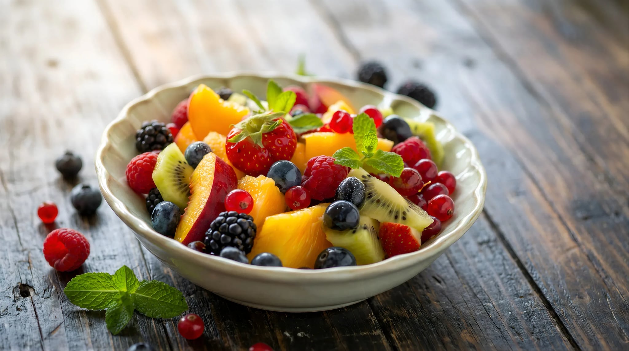 Spritzschutz - Obstsalat Bunt Schüssel – Bild 6