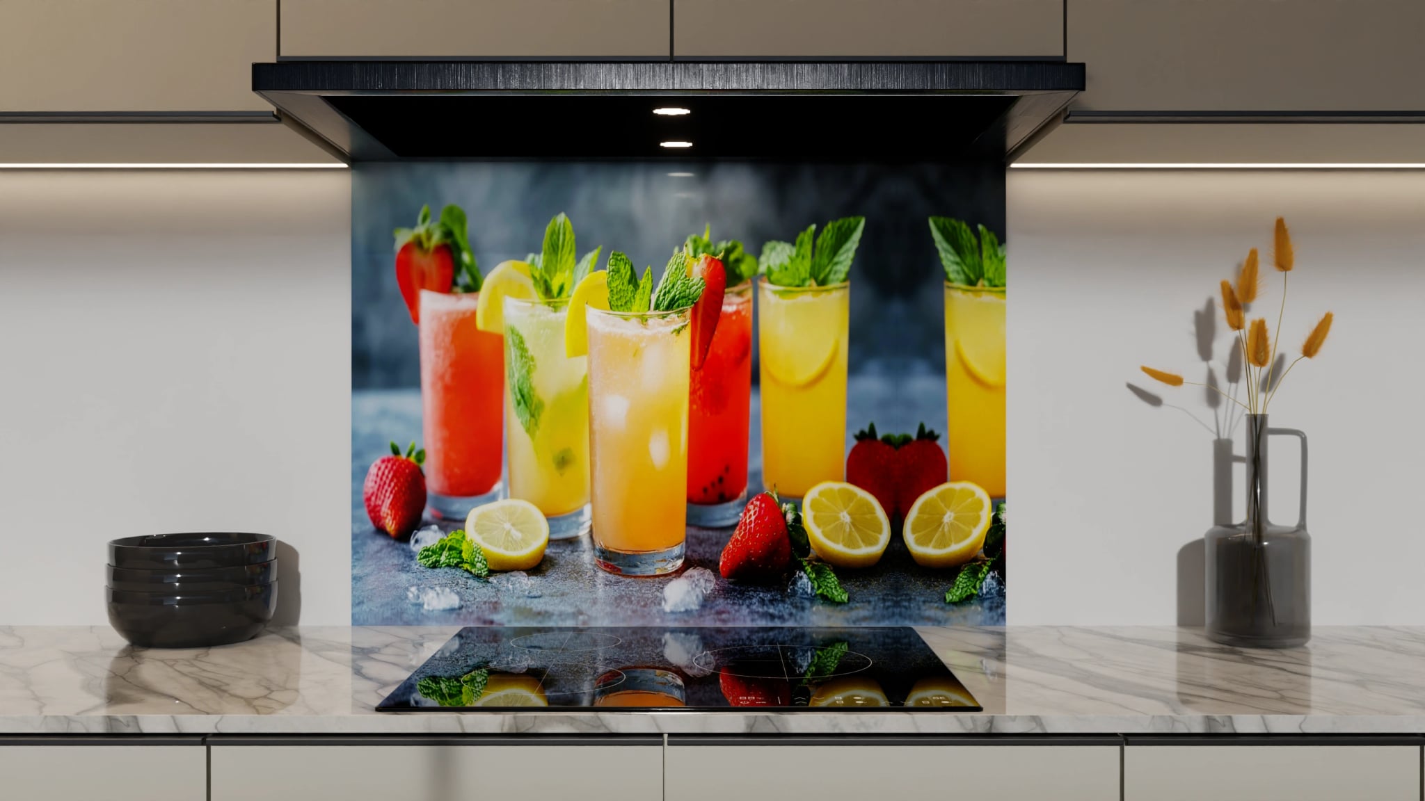Spritzschutz - Sommerdrinks Bunt Zitrone – Bild 5