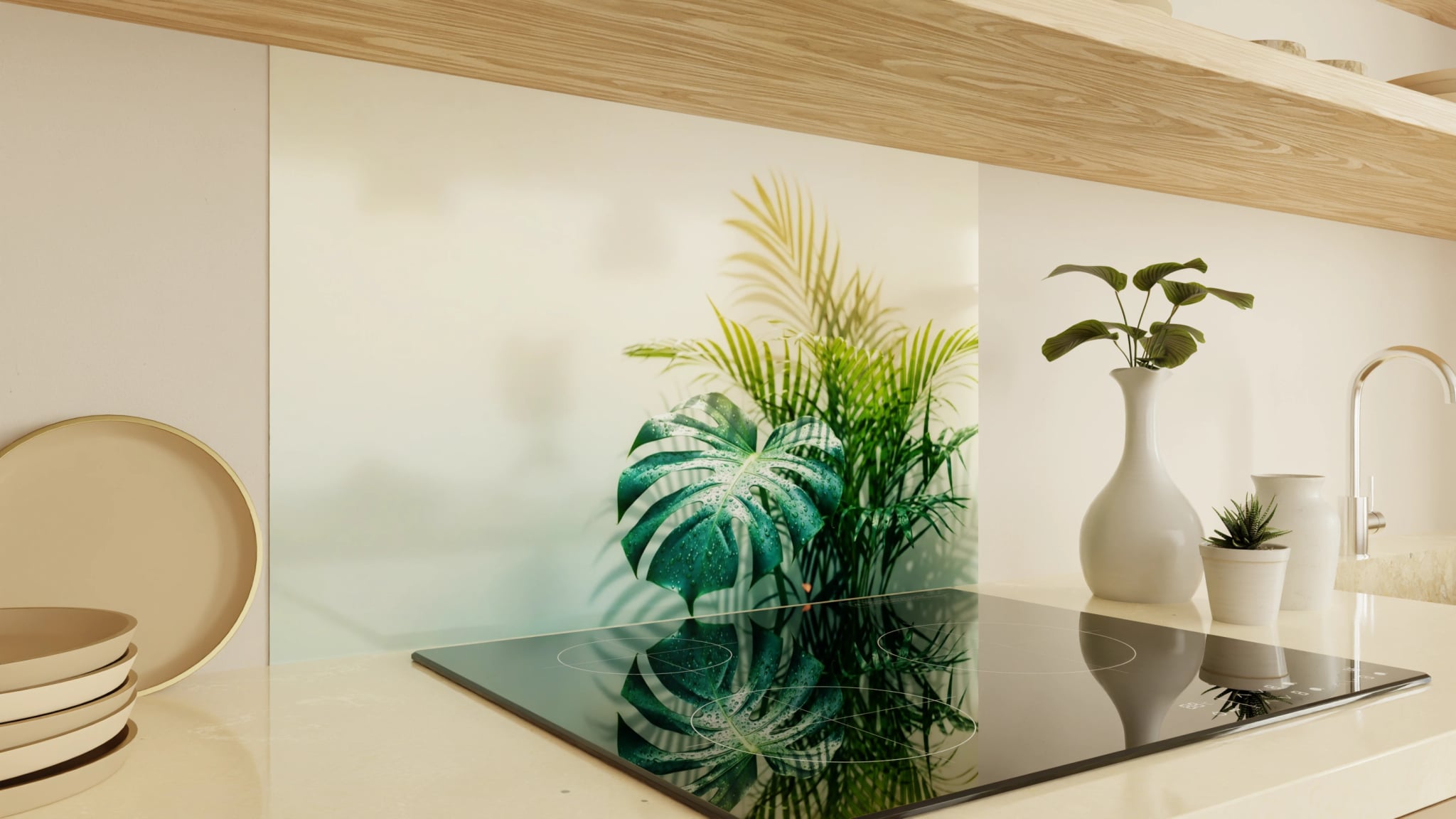 Spritzschutz - Monstera Palme Studio – Bild 2