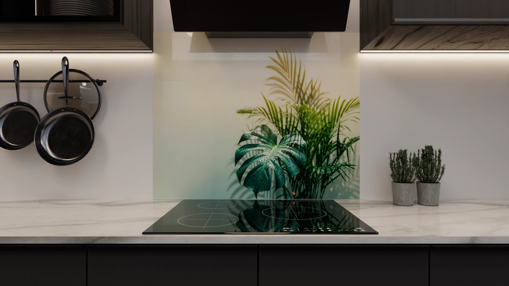 Spritzschutz - Monstera Palme Studio – Bild 3