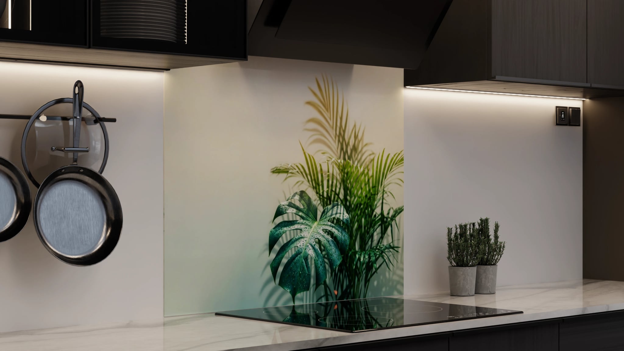 Spritzschutz - Monstera Palme Studio – Bild 4