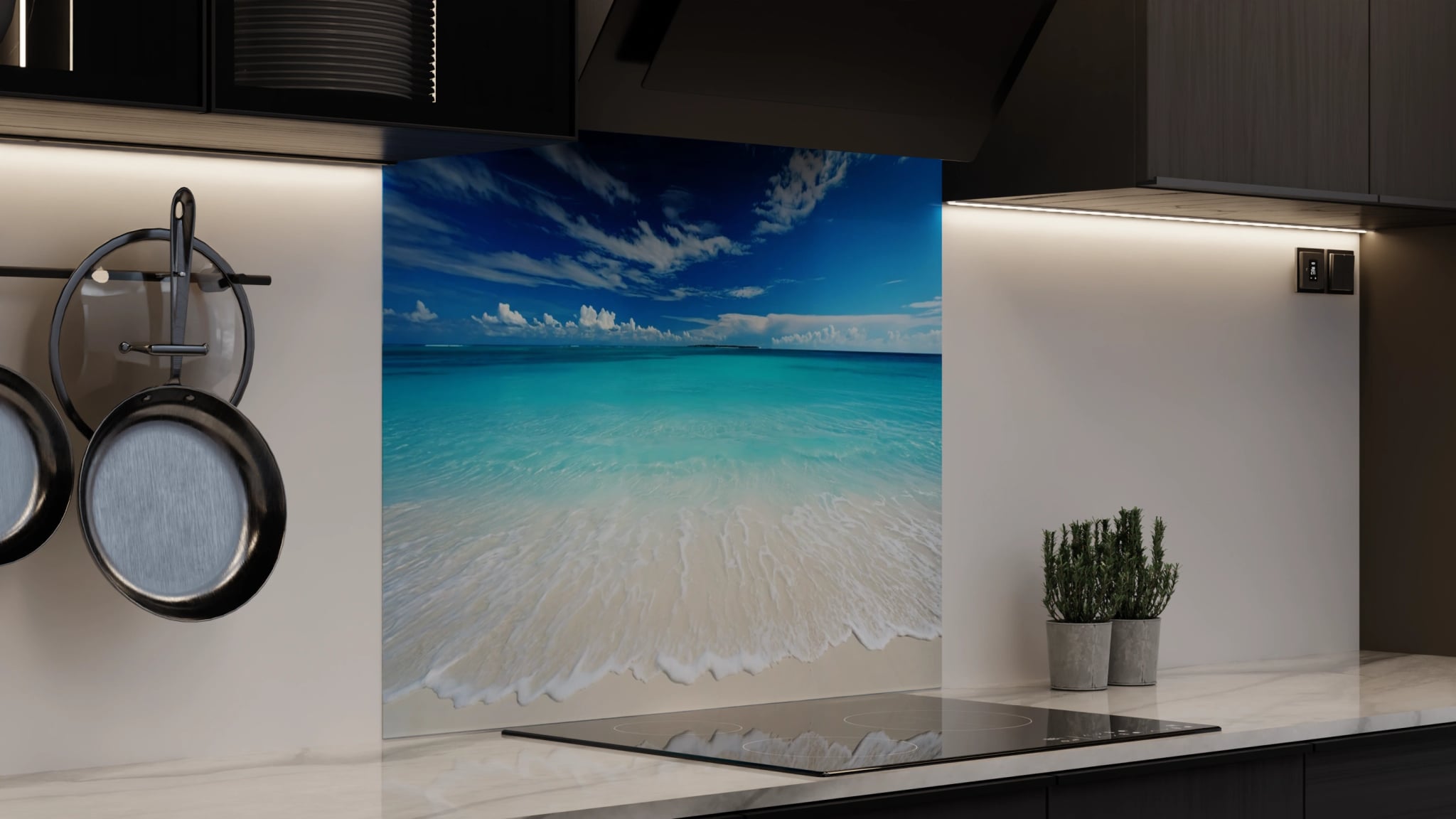 Spritzschutz - Traumstrand Türkis Horizont – Bild 4
